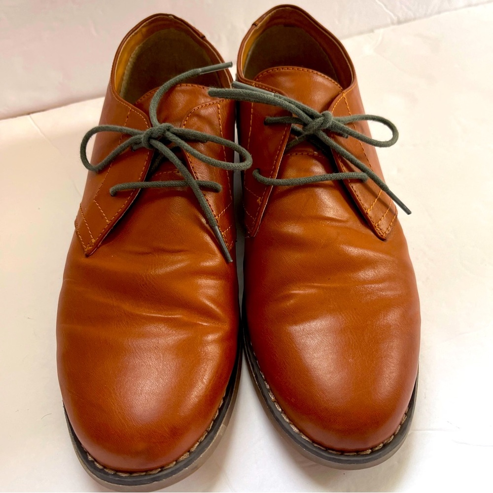 PENGUIN WAYLON OXFORDS LEATHER BUSINESS DRESS SHOES MENS Brown SZ 7